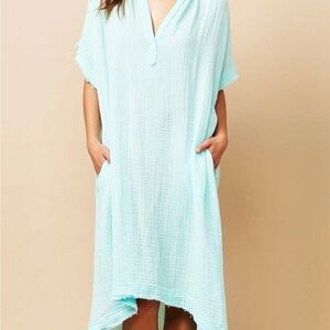 TUNISIA CAFTAN DRESS - GAUZE OCEAN